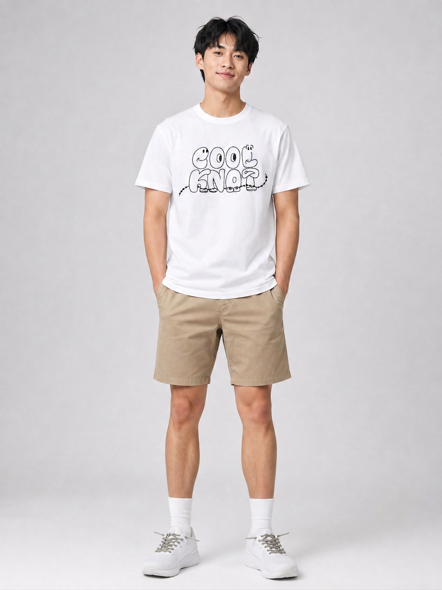 CK TEAM WHITE 男性モデル着用